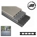 Composite Decking Board - Ash Grey Lined / Wood Grain Effect 3m - Plastic Decking PVC Decking WPC Decking Hollow Garden Exterior Decking Boards 